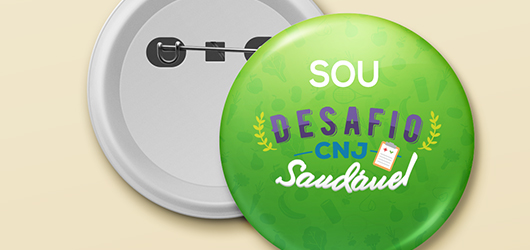 Read more about the article Equipes recebem bottons do Desafio CNJ Saudável