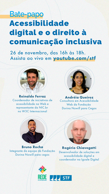 Read more about the article Bate-Papo: Acessibilidade digital e o direito à comunicação inclusiva
