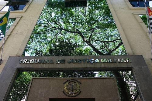 Foto da fachada da sede do Tribunal de Justiça Militar de São Paulo (TJMSP), em São Paulo (SP).