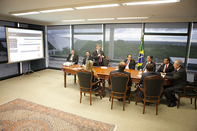 Apresentau00e7u00e3o do Escritu00f3rio Digital para o ministro Ricardo Lewandowski. Foto: Fellipe Sampaio/STF