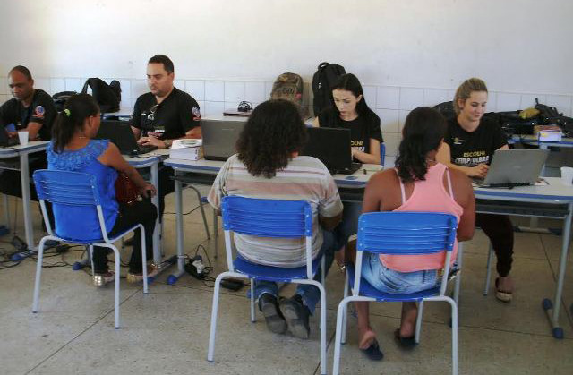População de São Félix do Tocantins recebe atendimento em mutirão. Crédito: Divulgação/TJTO