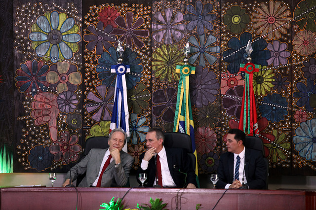 Roraima 04 - 09 - 2015 - Ministro Ricardo Lewandowiski inaugura audiência de custódia em Roraima.Foto: Gláucio Dettmar