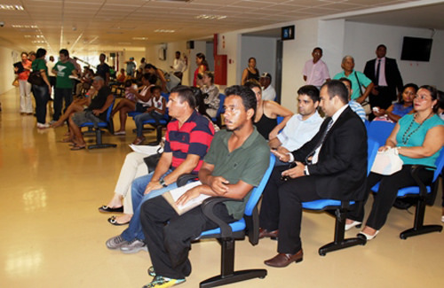 Mutirão em Cuiabá (MT) faz uma audiência a cada dez minutos. Crédito: Divulgação/CGT-MT