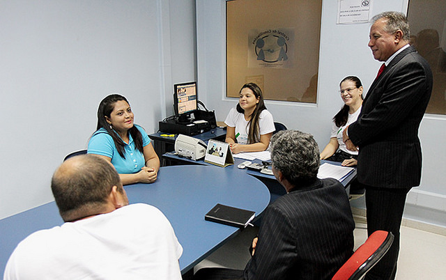 Presidente do TJTO acompanha audiências da Semana da Conciliação. Crédito: Divulgação/TJTO.