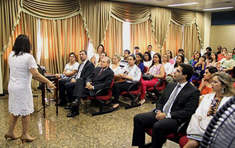 Juiz do CNJ e psicanalista palestram para mediadores.Crédito: Divulgação/TJES