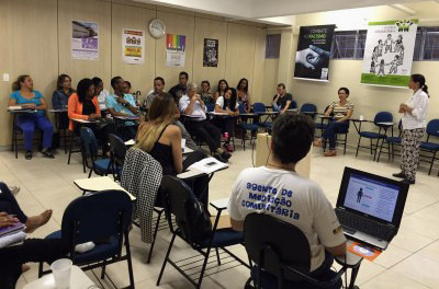 Justiça Comunitária inicia atividades com palestra sobre violência contra as mulheres.Crédito: Divulgação/TJDFT