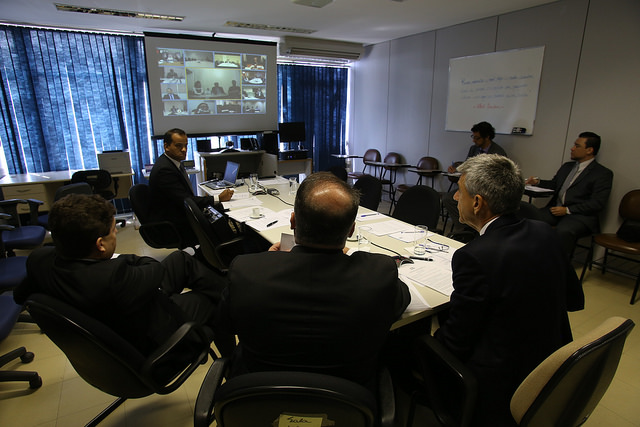 Videoconferência com todos os Tribunais de Justiça dos Estados Meta ENASP.Foto: Gláucio Dettmar
