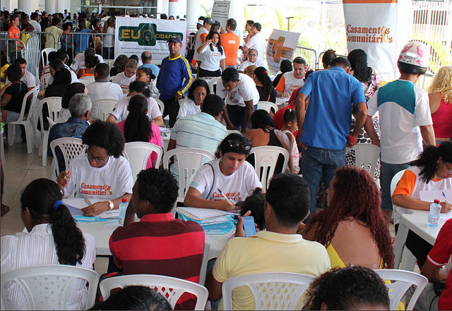 Corregedoria da Justiça do Maranhão participa da 23ª Ação Global com casamento comunitário e registro civil.Divulgação/CGJ-MA