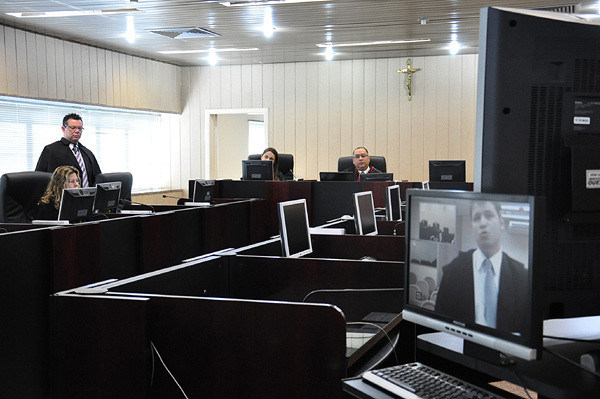 Sustentação Oral por Vídeo Conferência no TRT da 14ª Região.Foto: Divulgação TRT 14ª.