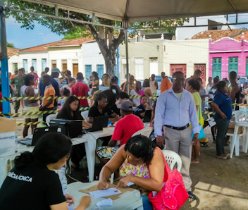 Cejusc atende 354 pessoas em ação na ilha de Itaparica (BA).Divulgação/TJBA