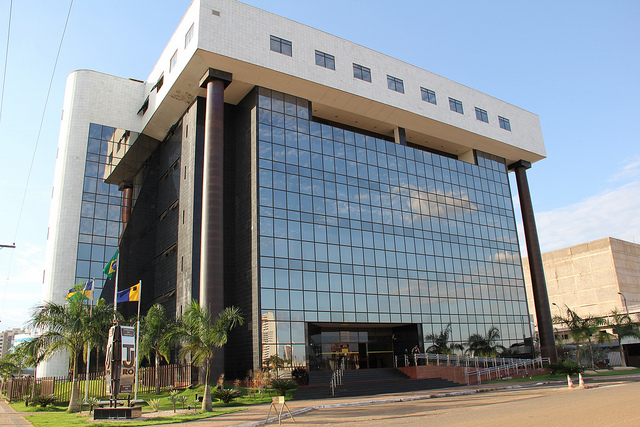 Foto da fachada da sede do Tribunal de Justiça de Rondônia (TJRO)