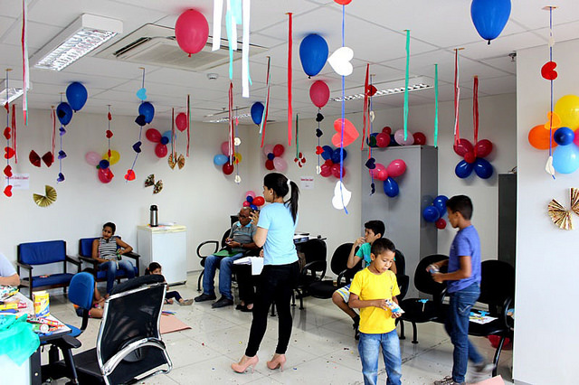 Sala especial acolhe filhos de pais que participam das audiências de conciliaçãoCrédito: Divulgação/TJPI
