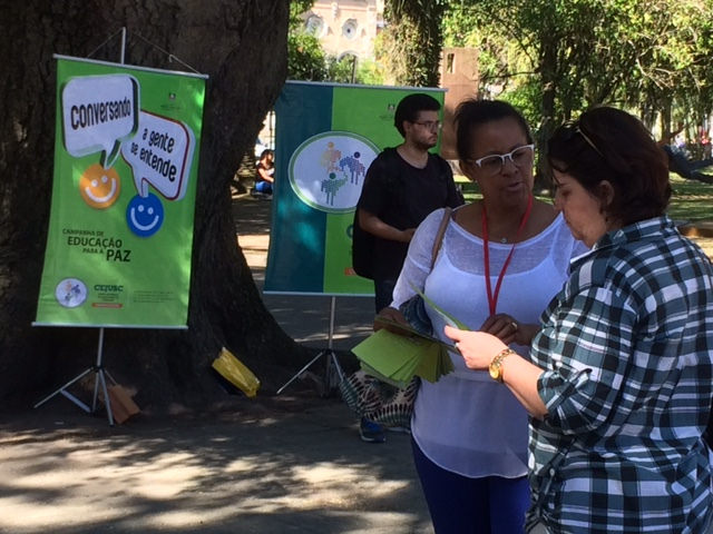 Justiça de Pelotas atende na praça na semana da conciliaçãoCrédito: Divulgação/TJRS