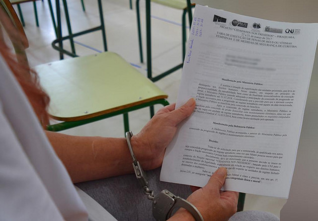 Você está visualizando atualmente Mutirão carcerário avalia situação de todas presas em Piraquara (PR)
