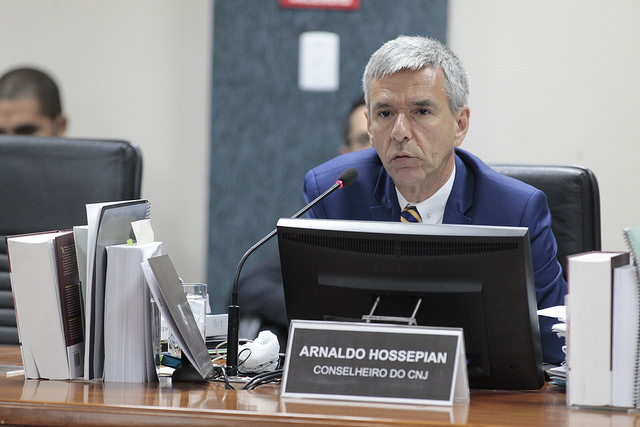 Plenu00e1rio do CNJ acompanhou voto do conselheiro Arnaldo Hossepian para suspender aposentadoria de juiz. FOTO: Luiz Silveira/Agu00eancia CNJ