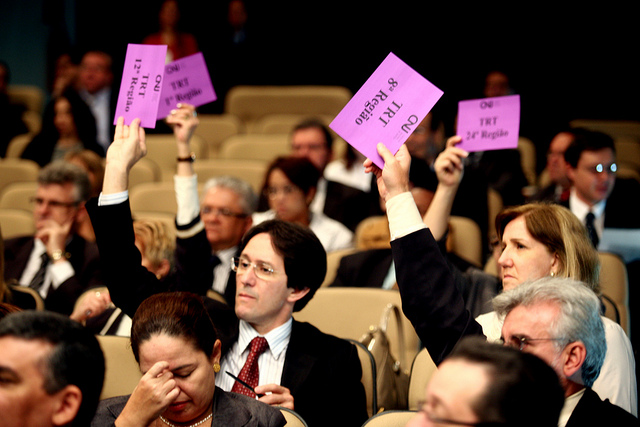 As Metas Nacionais do Poder Judiciu00e1rio su00e3o validadas em Encontro Nacional pelos presidentes dos tribunais. FOTO: Glu00e1ucio Dettmar