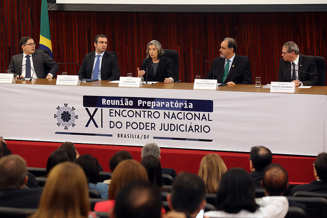 Cu00e1rmen Lu00facia tambu00e9m pediu a juu00edzes propostas para que o CNJ atue de forma mais objetiva no cumprimento das Metas do Judiciu00e1rio. FOTO: Glu00e1ucio Dettmar/Agu00eancia CNJ
