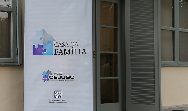 Casa de Famu00edlia criada pela justiu00e7a do Rio de Janeiro para tratar de conflitos familiares. FOTO: Clu00e1udia Ferreira/TJRJ.