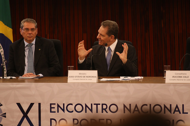 Conselheiro Rogu00e9rio Nascimento e ministro Jou00e3o Otu00e1vio de Noronha.FOTO: Glu00e1ucio Dettmar/AG.CNJ