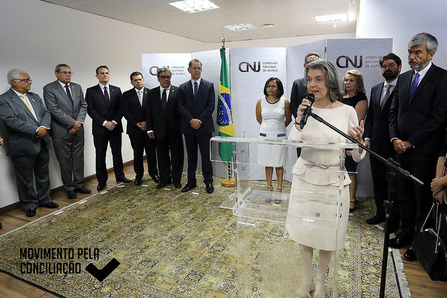 Ministra Cu00e1rmen Lu00facia na cerimu00f4nia de Premiau00e7u00e3o do VIII Pru00eamio Conciliar u00e9 Legal.FOTO: Luiz Silveira/Agu00eancia CNJ