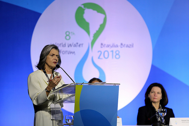 Você está visualizando atualmente Cármen Lúcia no 8º Fórum Mundial da Água: “somos todos responsáveis”