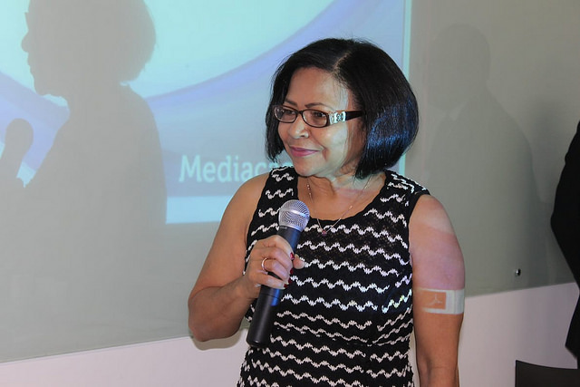 Conselheira Daldice Santana destacou importu00e2ncia do cuidado com os pilares da polu00edtica de tratamento adequado de conflito. FOTO: TJ-BA