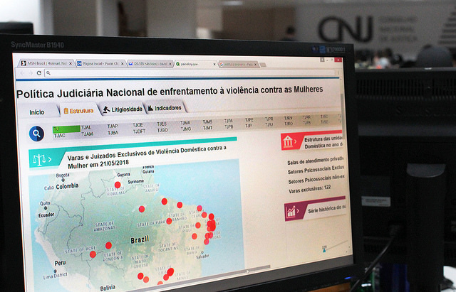 Painel utiliza dados do Poder Judiciu00e1rio com foco nos processos de violu00eancia domu00e9stica e familiar. FOTO: Gil Ferreira/Agu00eancia CNJ