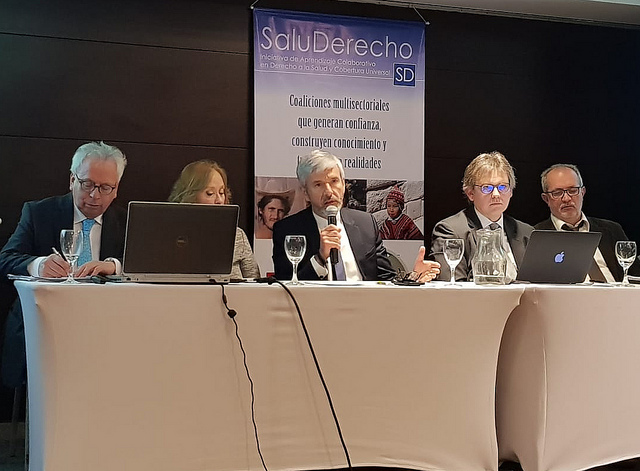 Conselheiro Arnaldo Hossepian apresentou plataforma digital do CNJ que oferece fundamentos cientu00edficos para juu00edzes em decisu00f5es na u00e1rea da sau00fade. FOTO: Divulgau00e7u00e3o SaluDerecho