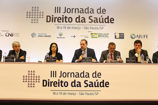 Abertura da III Jornada de Direito da Sau00fade. Ministro Dias Toffoli destacou o compromisso do Conselho Nacional de Justiu00e7a se colocar como protagonista na busca pela prevenu00e7u00e3o de conflitos judiciais - Foto: G.Dettmar/Agu00eancia CNJ