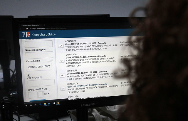 PJe. Foto: Gil Ferreira/Agu00eancia CNJ