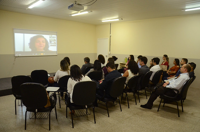 Equipe do Tribunal de Justiu00e7a do Acre (TJAC) participam da primeira ediu00e7u00e3o de uma su00e9rie de webinu00e1rios sobre o sistema penal.Foto: TJAC