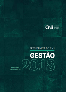 Presidência do CNJ Gestão 2018
