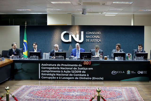 Cerimônia de Assinatura do Provimento da Corregedoria Nacional de Justiça em cumprimento à Ação nº 12/2019 da ENCCLA. FOTO: Luiz Silveira/Agência CNJ