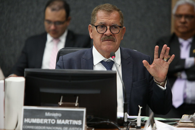 Foto do corregedor nacional de Justiça, Humberto Martins