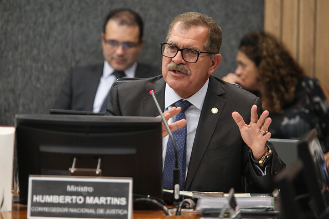 Foto do Corregedor Nacional de Justiça, ministro Humberto Martins