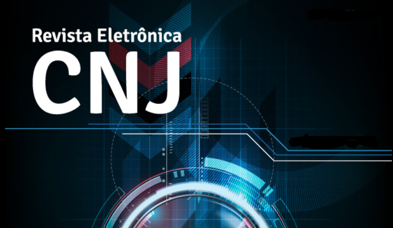 Imagem ilustrativa com parte da capa da última edição da Revista Eletrônica CNJ