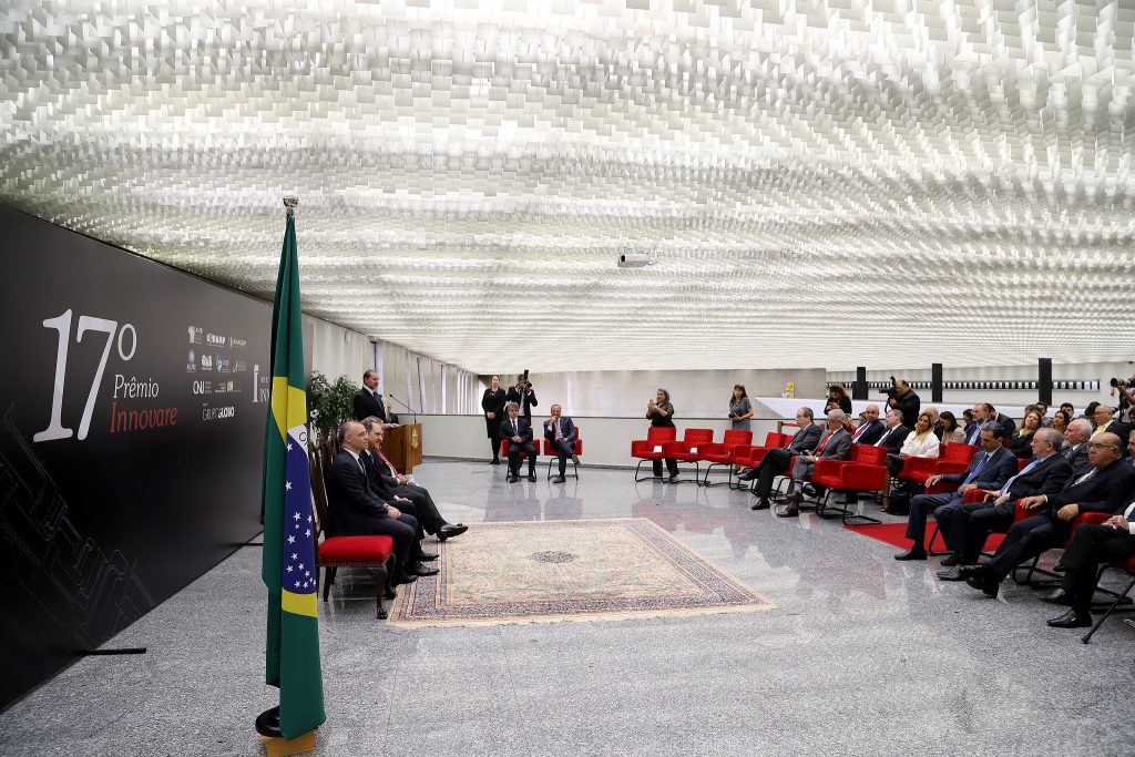 Foto da cerimônia de lançamento da 17ª edição do Prêmio Innovare