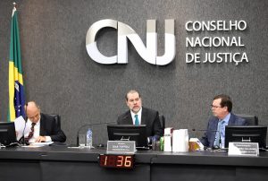 Foto do ministro Dias Toffoli durante sessão extraordinária do Plenário do CNJ