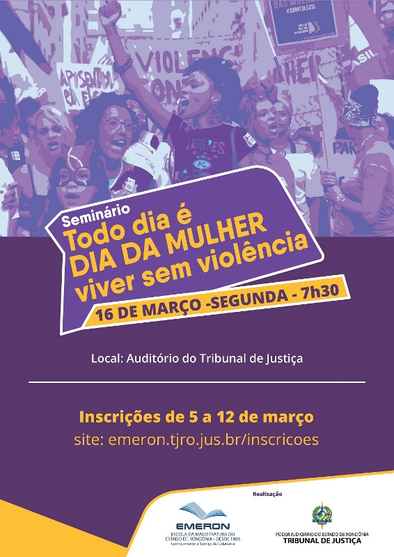 Você está visualizando atualmente Emeron promove campanha contra a violência de gênero com palestras e seminário