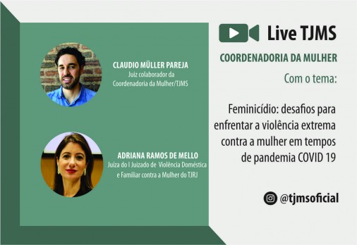 Você está visualizando atualmente Tribunal do MS debate feminicídio em live no Instagram nesta quinta (30)