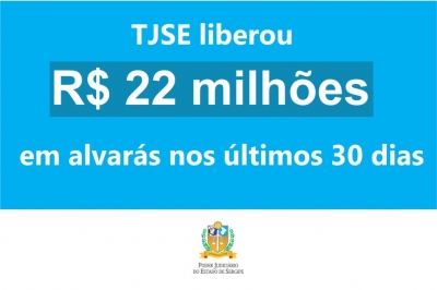 Você está visualizando atualmente Magistrados liberam mais de R$ 22 mi em alvarás nos últimos 30 dias