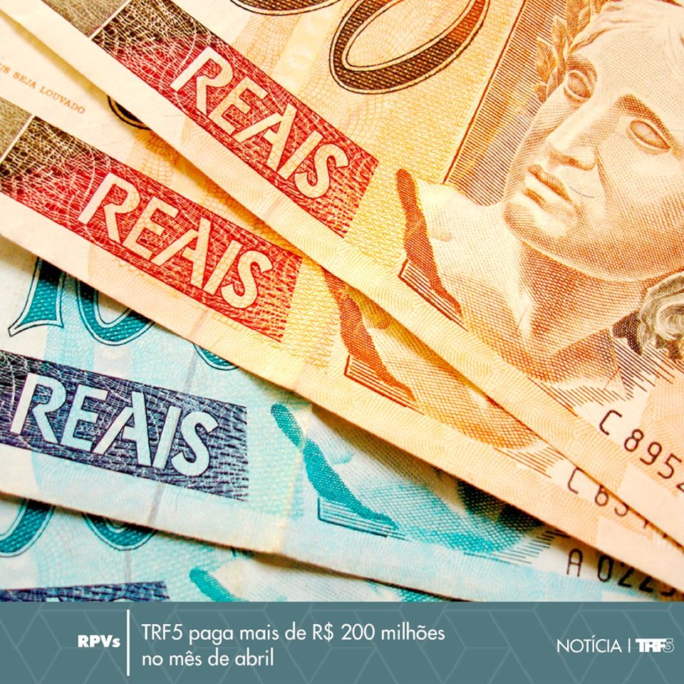 Você está visualizando atualmente 5ª Região paga mais de R$ 200 milhões em RPVs no mês de abril