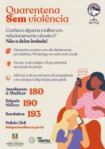 Read more about the article RS ganha reforço na campanha Quarentena sem Violência Doméstica