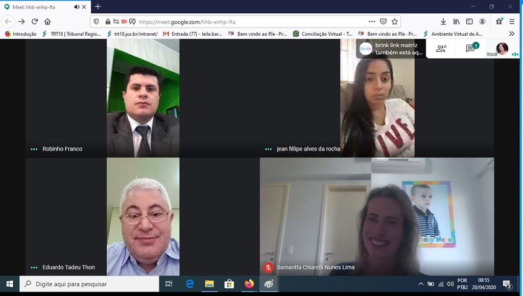 Você está visualizando atualmente Cejusc de Goiânia realiza audiência por videoconferência durante pandemia