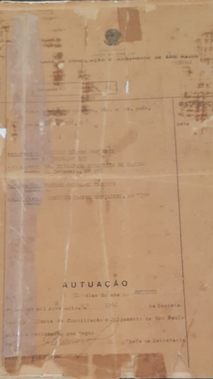Você está visualizando atualmente Acervo disponibiliza primeiro processo trabalhista ingressado há 59 anos no MS