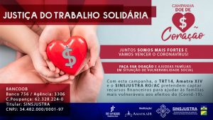 Read more about the article Coronavírus: Justiça do Trabalho em Acre e Rondônia lança campanha solidária
