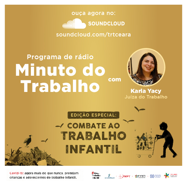 Você está visualizando atualmente Combate ao trabalho infantil é o tema do mês no programa Minuto do Trabalho