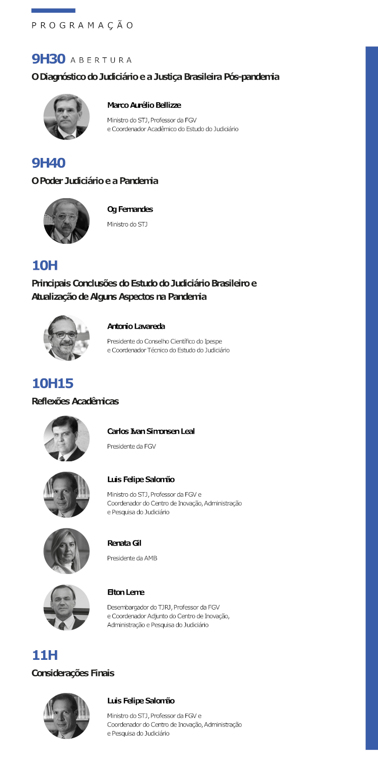 Imagem com a programação completa do webinar