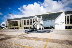 Foto da fachada da sede do Tribunal de Justiça da Bahia (TJBA)