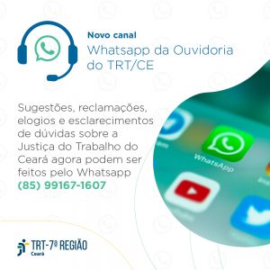 Read more about the article Ouvidoria da Justiça do Trabalho do Ceará lança novo canal de atendimento